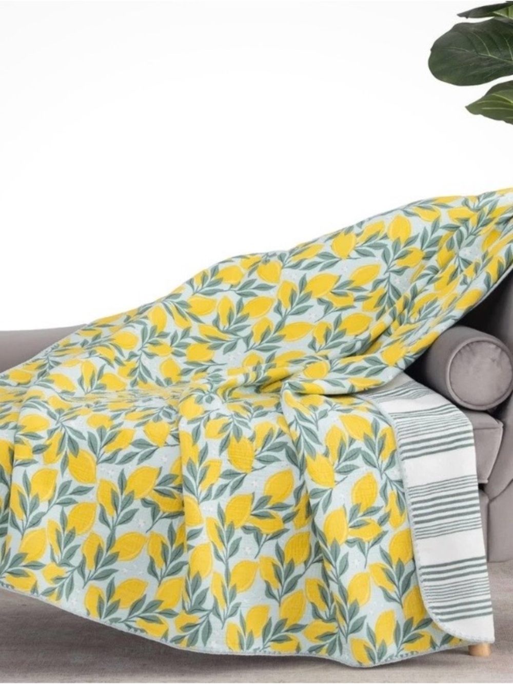 Berkshire Cotton & Gauze Throw blanket Lemon